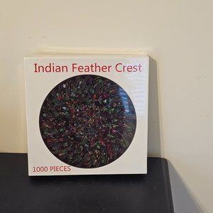 NEW SEALED Bgraamiens 1000 Piece Puzzle Indian Feather Crest